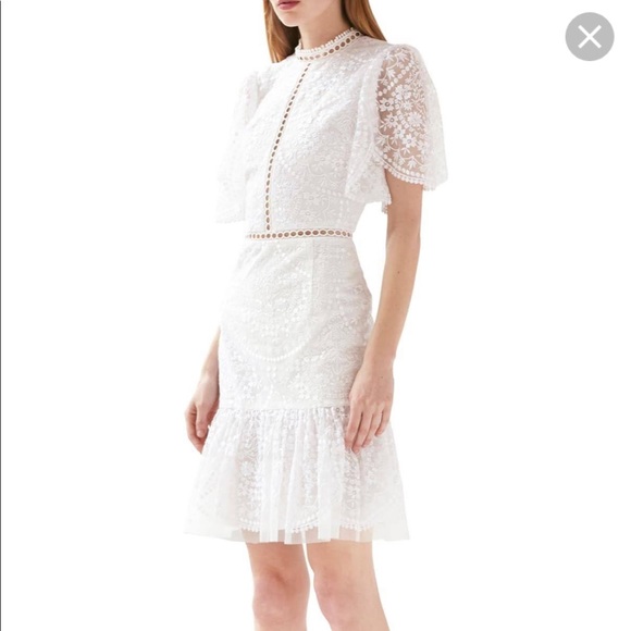 ML Monique Lhuillier Mesh Dress - Picture 3 of 4